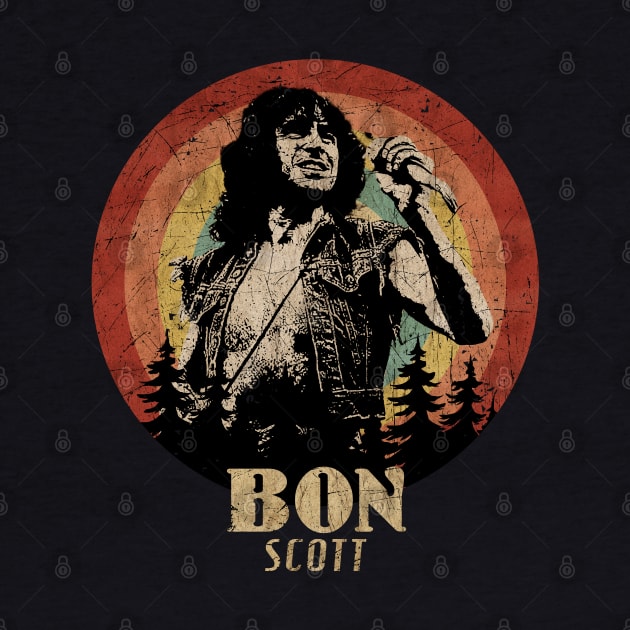 Retro Sunset Bon Scott by Next And Stop